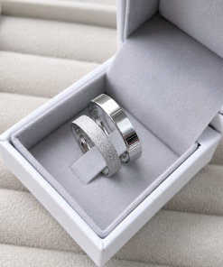Alianças de Namoro 4mm Diamantado – Modelo Mily