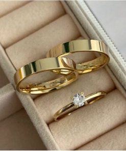 Alianças de Casamento 5mm | Modelo Semi Anatômico