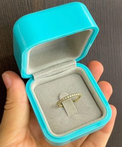 Aparador em Moeda Antiga | 15 Pedras de Zircônia em Meia Volta | Banhado a Ouro 18K
