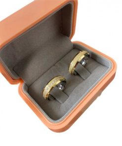 Alianças de Casamento 6mm | Moeda Antiga 6mm | Diamantado | Chanfrado | Banhado a Ouro 18k