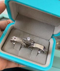 Par De Alianças Prata Em Aço Cirúrgico 6mm Modelo Thayanne