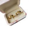 Par De Alianças Aço Cirúrgico Banhado A Ouro 18k - 6mm Liso Com Friso