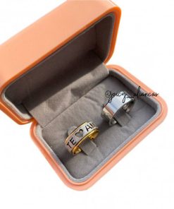 Par De Alianças Prata Em Aço Cirúrgico 8mm Diamantado Modelo Viena
