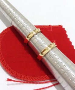 Alianças de Casamento 4mm | Modelo Côncavo Polido | Moeda Antiga
