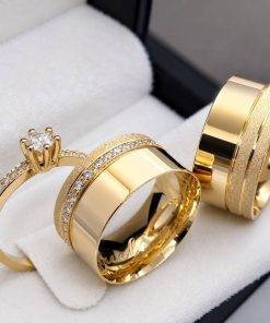 Alianças de Casamento 10mm | Modelo Heloise | Moedas Antigas | Anel Solitário Incluso