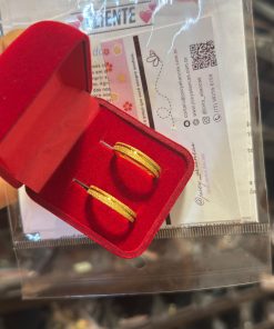 Alianças de Casamento 3mm | Modelo Diamantado com 1 Friso Lateral | Semi Anatômico | Moeda Antiga Banhada a Ouro 18K