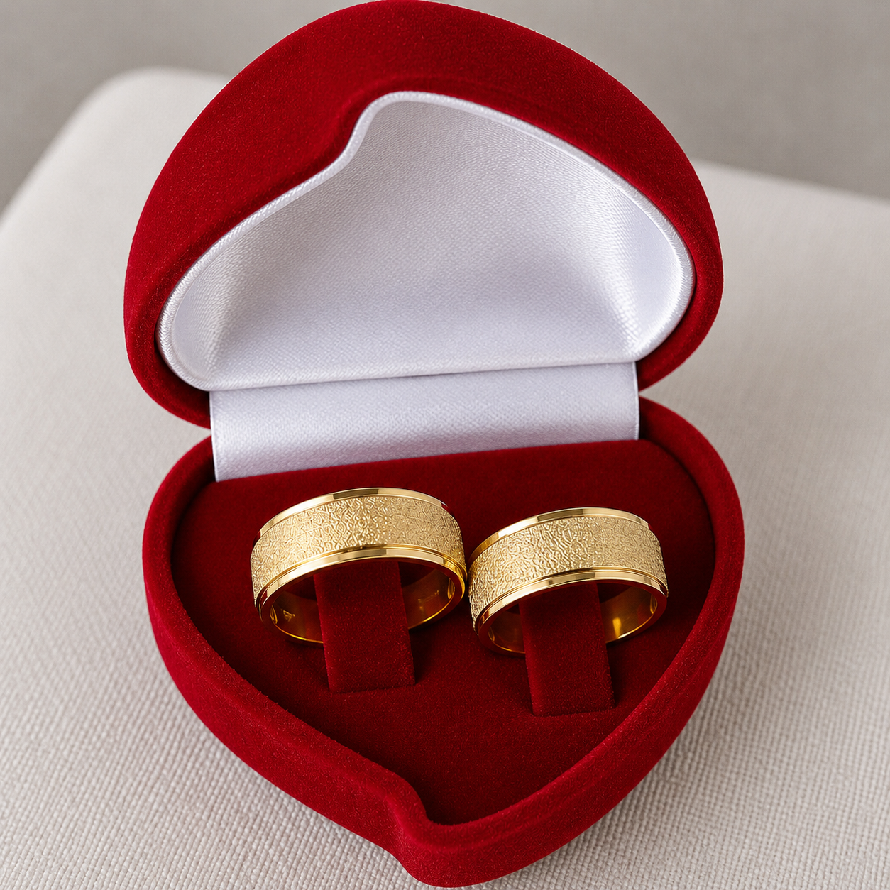 Alianças de Casamento 8mm Banhado a Ouro 18K – Diamantado Anatômico