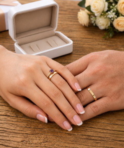 Alianças de Casamento 3mm | Modelo Reto | Semi Anatômico | Moeda Antiga Banhada a Ouro 18K