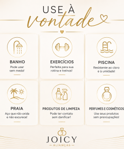 Alianças de Casamento 8mm Banhado a Ouro 18K com 2 Frisos Diamantados