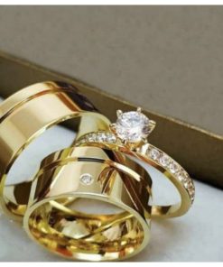 Alianças de Casamento 10mm Moeda Antiga | Modelo Magnifique | Banhado a Ouro 18k