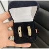 Par De Alianças Prata Em Aço Cirúrgico 6mm Feminino Com Coração MOD 29